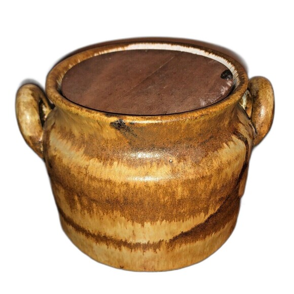 Bruno Karlsson Pottery Pot w/Lid Rare 70's Ego Stengods Atelje Artist Signed MCM - Picture 1 of 11